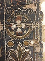 Panel, Wool; embroidered with silk