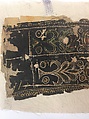 Panel, Wool; embroidered with silk