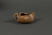 Lamp, Earthenware; monochrome glaze