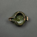 Lamp, Earthenware; green glaze