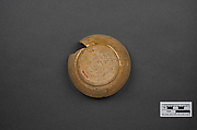 Dish, Earthenware; polychrome pigments under transparent glaze (buff ware)