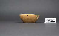 Dish, Earthenware; polychrome pigments under transparent glaze (buff ware)
