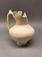 Ewer, Earthenware; slip covered and incised, unglazed