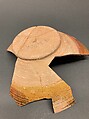 Bowl, Earthenware; red slip, black and white slip decoration under glaze