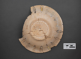 Bowl, Earthenware; underglaze painted in polychrome pigments under
 transparent glaze (buff ware)