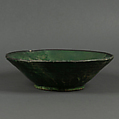 Bowl, Earthenware; incised decoration under monochrome glaze