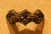 Clamp, Bronze; relief cast, gilded