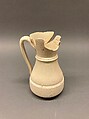 Ewer, Earthenware; slip covered and unglazed