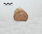 Fragment of a Bowl, Earthenware; white slip, incised and splashed with polychrome glazes under transparent glaze (sgraffito ware)