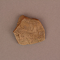 Ceramic Fragment, Earthenware; slip covered and unglazed