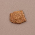 Ceramic Fragment, Earthenware; molded and unglazed