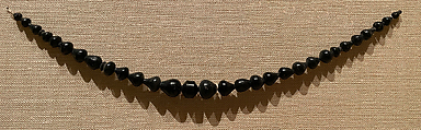 String of Beads, Stone, probably jet