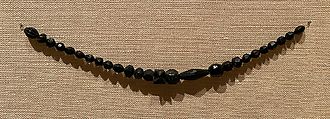 String of Beads, Stone, probably jet