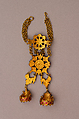 Hand Ornament with Finger Loops and Bracelet (Hathphul), Gold; inset with rubies, emeralds, and colorless sapphires
