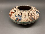Bowl, Stonepaste; overglaze painted, so-called "mina'i" ware