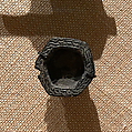 Bowl, Lead; cast and incised