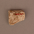 Stucco Fragment, Stucco (mortar); carved, painted