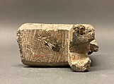 Possibly a Lamp, Soapstone; carved