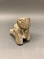 Possibly a Lamp, Soapstone; carved