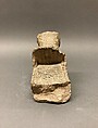 Possibly a Lamp, Soapstone; carved