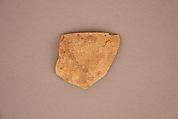 Fragment of Sagger and Bowl, Earthenware; glazed