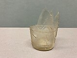 Fragment of a Beaker, Glass, colorless; cut