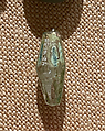 Bead, Rock crystal; cut and glazed
