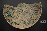 Bowl, Earthenware; polychrome slip under transparent glaze