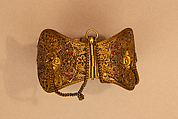 Anklet, Silver sheet with filigree