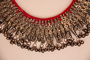 Necklace, Silver and cloth