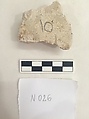 Stucco Fragment, Stucco; carved and painted