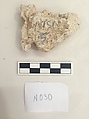 Stucco Fragment, Stucco; carved and painted