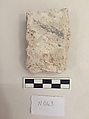 Stucco Fragment, Stucco; carved and painted