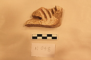 Stucco Fragment, Stucco; carved and painted