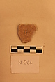 Stucco Fragment, Stucco; carved and painted