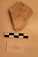Stucco Fragment, Stucco; carved and painted