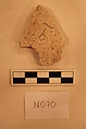 Stucco Fragment, Stucco; carved and painted