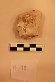 Stucco Fragment, Stucco; carved and painted