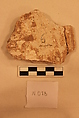 Stucco Fragment, Stucco; carved and painted