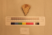 Stucco Fragment, Stucco; carved and painted