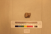 Stucco Fragment, Stucco; painted