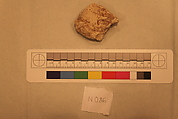 Stucco Fragment, Stucco; carved and painted
