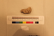 Stucco Fragment, Stucco; carved and painted