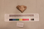 Stucco Fragment, Stucco; carved (?), painted
