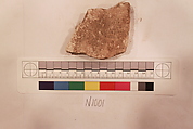 Stucco Fragment, Stucco; carved, painted