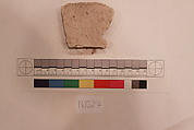 Stucco Fragment, Stucco; carved, painted