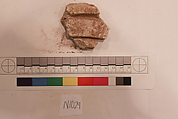 Stucco Fragment, Stucco; carved, painted