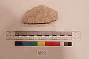 Stucco Fragment, Stucco; carved, painted