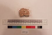 Stucco Fragment, Stucco; carved, painted