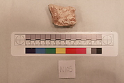 Stucco Fragment, Stucco; carved and painted